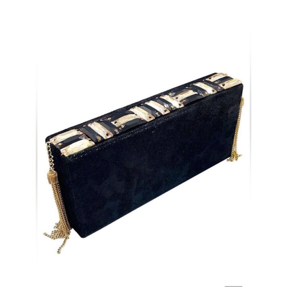 Michelle Monroe Jeweled Tassel Clutch